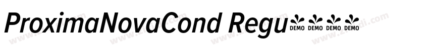 ProximaNovaCond Regu字体转换